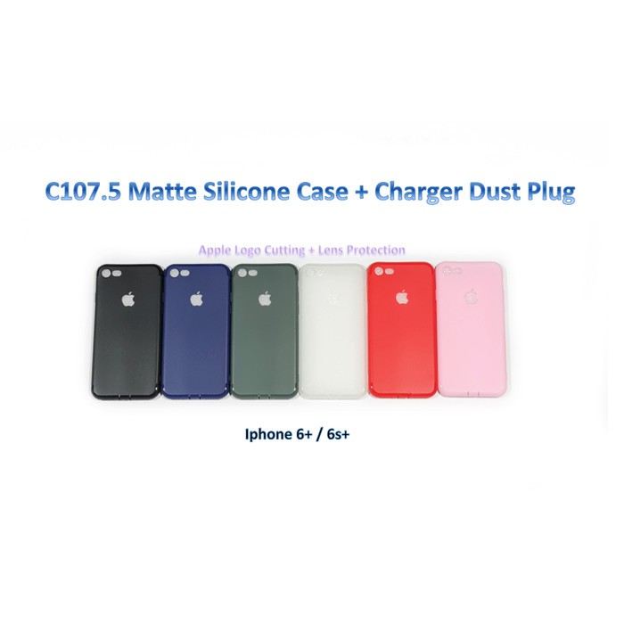 C107.5 Iphone 6 / 6s / 6+ / 6s+ / 7 / 8 / 7+ / 8+ Colourful Ultrathin Silicone Case / Matte Case