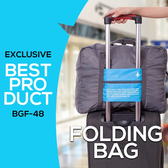 Tas Lipat Travel Folding Bag Tas Tambahan Koper