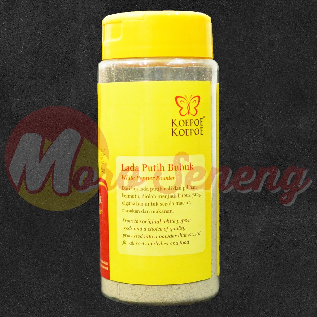 Lada Putih Bubuk Kupu Kupu White Pepper Powder Koepoe Koepoe