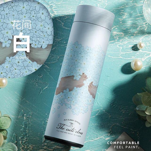 Tumbler stainless steel 304 BPA FREE desain lucu unik botol minum thermos cup-Flower