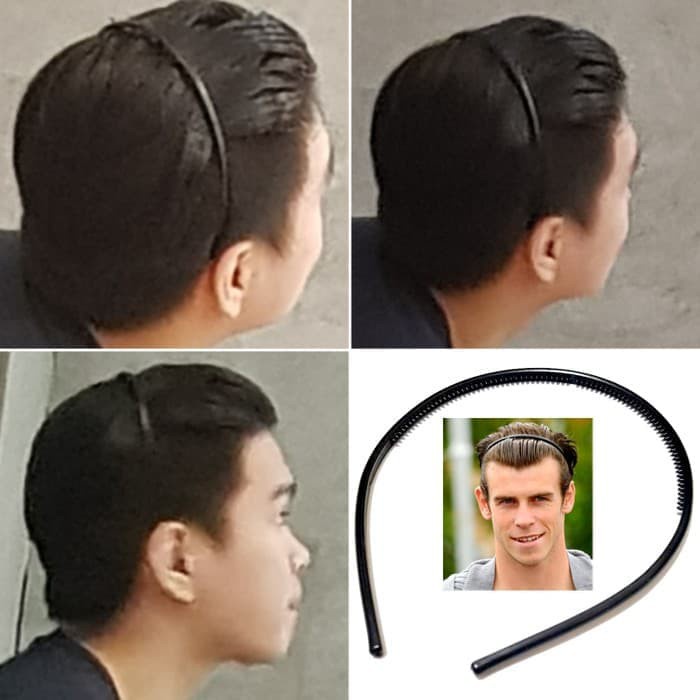 BANDO LIDI HITAM / Bando Plastik Polos / Bando Pria Dan Wanita / Bando Rambut / Penahan Poni