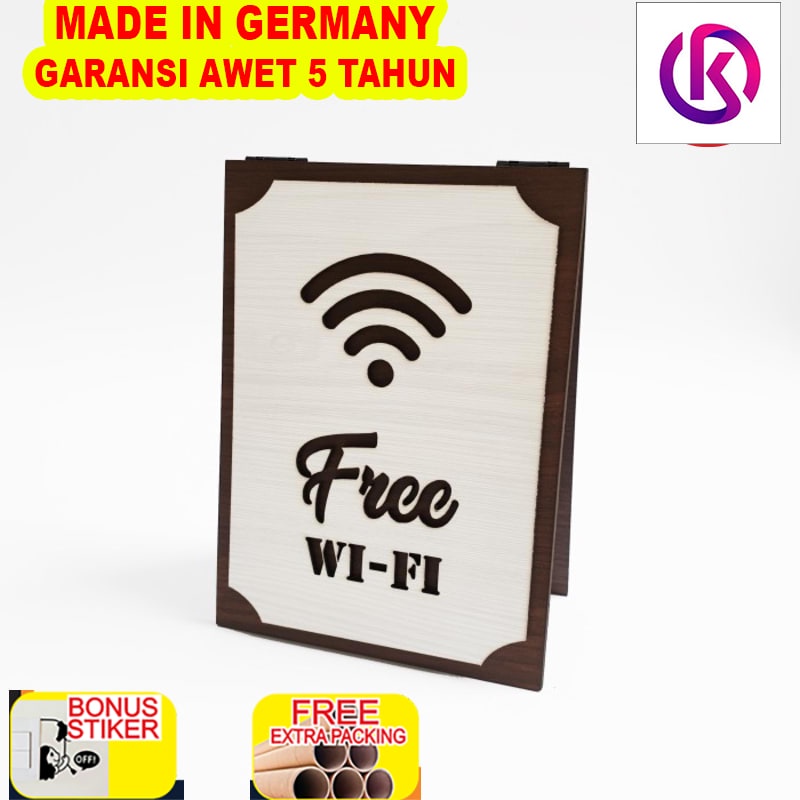 

Terlaris Signage Cafe duduk - FREE WIFI (MEJA) - Standing Sign Meja Resto