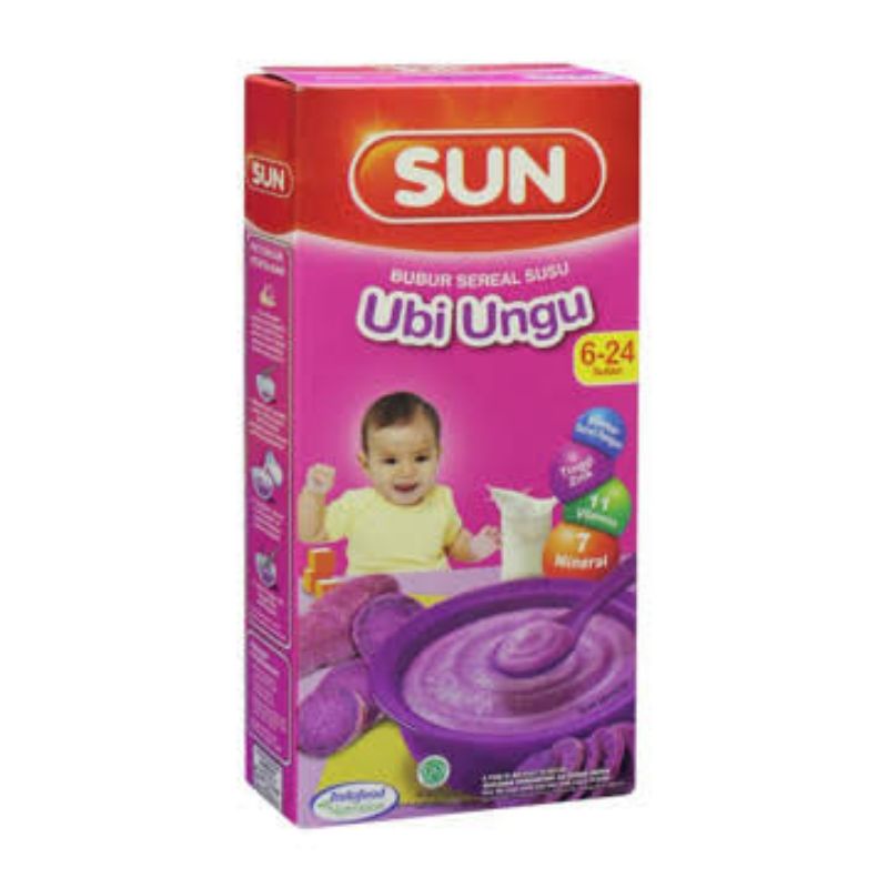 SUN Bubur Bayi SACHET 20gr 6+ Bulan   - SunBubur Sun 6+ Kemasan Ekonomis Pack Saset Renceng - Sun Bubur Seral Baby - Bubur Instan Bayi - Bubur Siap Saji