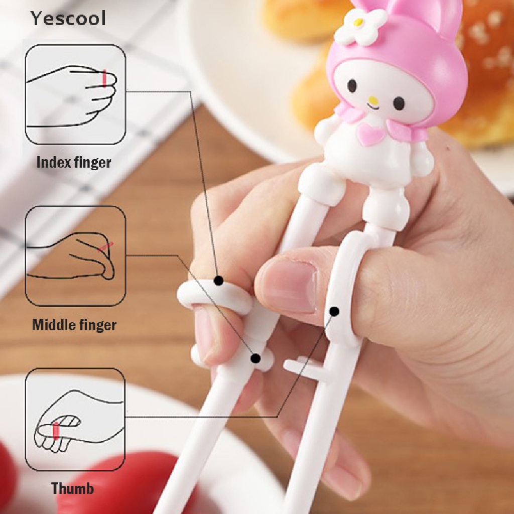 Yescool ABS Children's Practice Chopsticks Correct Creative Cartoon Learning Chopsticks .