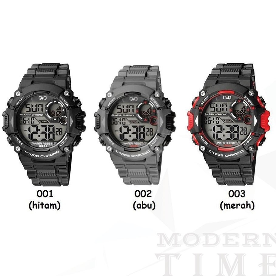 QQ M146 Series jam tangan pria - jam tangan digital - karet