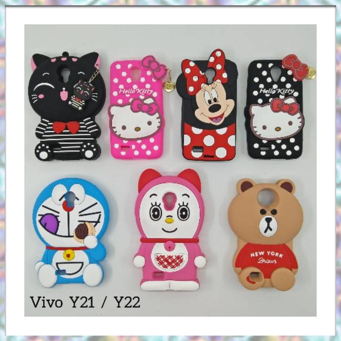 Case Boneka Samsung Prime Vivo Soft Case ~ Vivo Y21 , Vivo Y22 // Case Boneka 3D