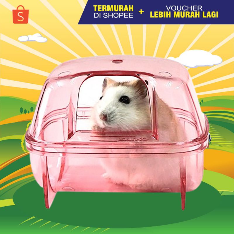 SAUNA - Tempat Mandi Hamster Tempat Tidur Hamster Mainan Hamster Aksesoris Hamster