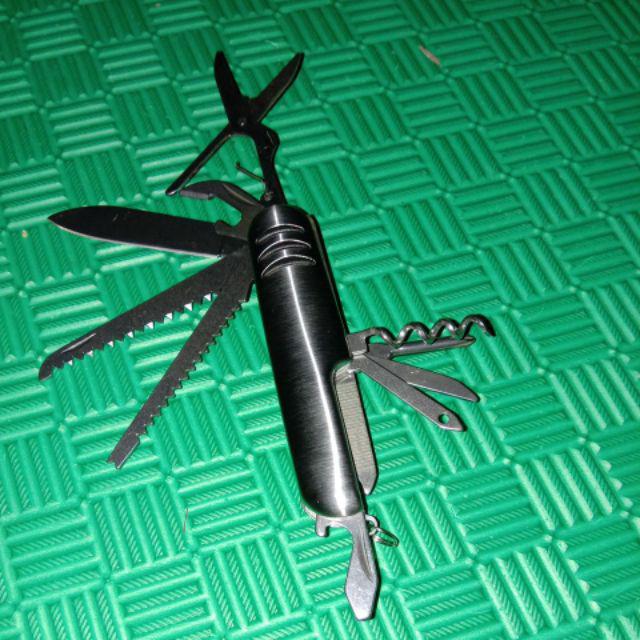 Multitools 9 In 1 Multifungsi Pisau Obeng Gunting Mini - Pembuka Botol - Pembuka Kaleng