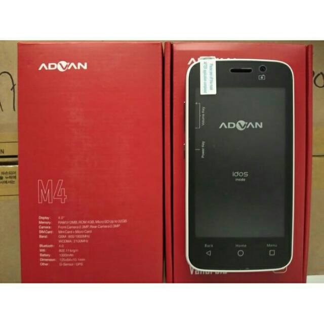 Hp android advan M4 RAM 512MB ROM 4gb free ongkir