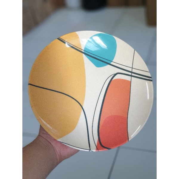 Piring Melamin Ceper Motif 10" 12100 Onyx/Piring Makan Melamin Ceper 12100 Onyx