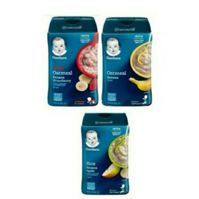 Cia_BabyShop Gerber cereal 227gr / Gerber oatmeal banana / Gerber Lil bits / Gerber Lil bit /