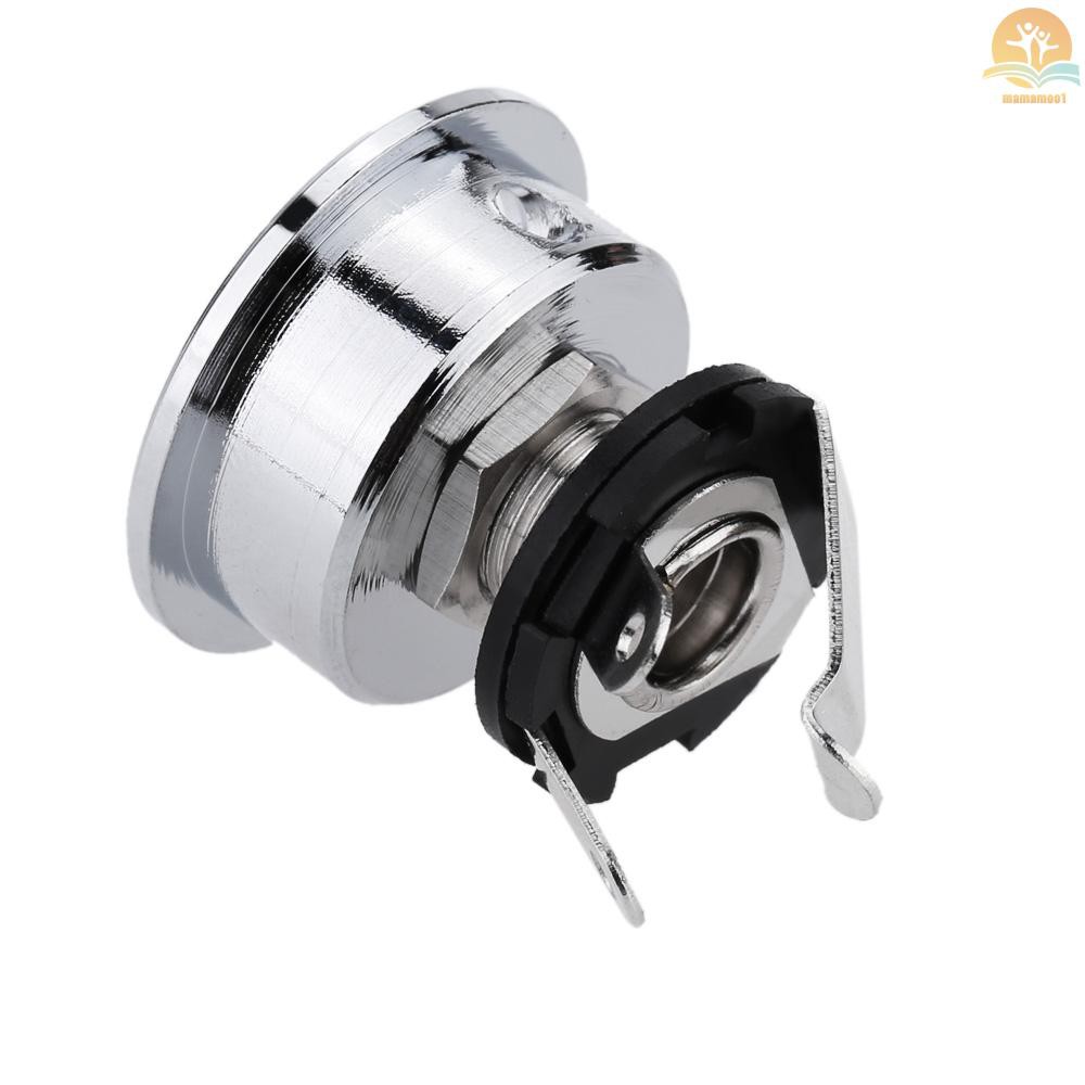 Jack Plug Socket Output Plate 6.35mm / 1 / 4 &quot;Dengan Sekrup Untuk Gitar Elektrik Telecaster Tl