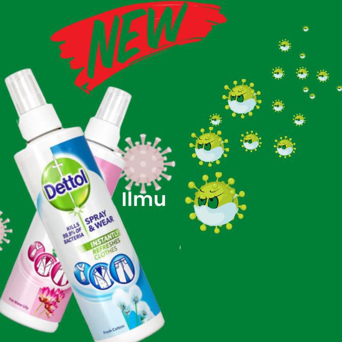 Dettol Semprotan Baju (Spray and Wear) - Biru