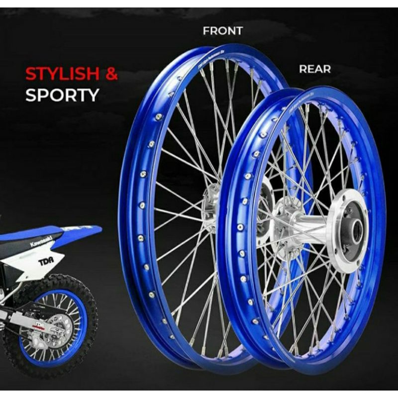 Velg TDR Set depan belakang klx 150