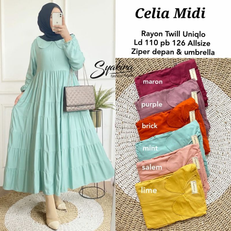 CELIA MIDI RAYON TUWIL