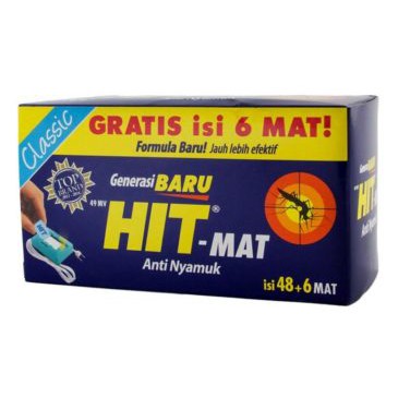 HIT Mat anti nyamuk elektrik 48+6 mat / 18 mat