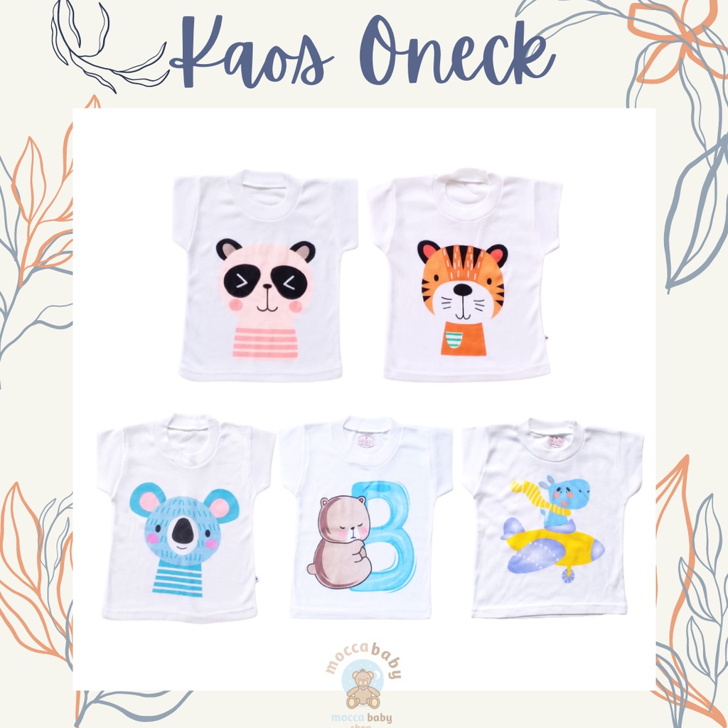 MBSS - ONECK KAOS Harian Karakter Anak Kids SIZE 0-4 Tahun / Kaos Anak Motif Kartun Unisex / ONECK1