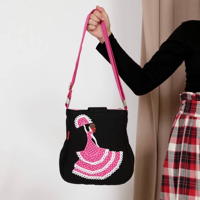 Tas selempang etnik anak wanita -Hand Made Kabizaku Patch Bag