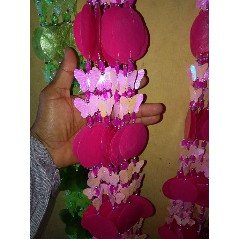 Tirai kerang Simping cantik isi 10 untai