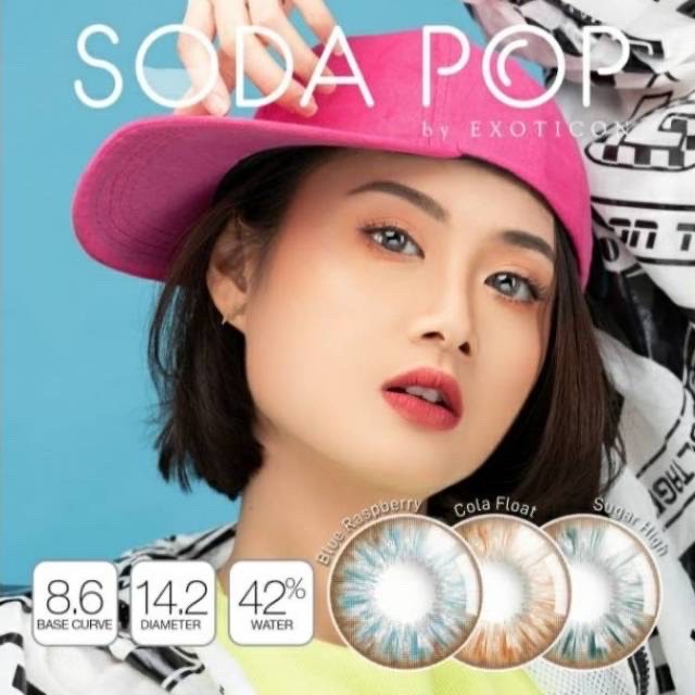 Softlens SODA POP, EYECANDY, SWEET TALK  by EXOTICON X2 Softlens DIA 14.20mm / Softlense Normal/Lensa  Kontak/BS