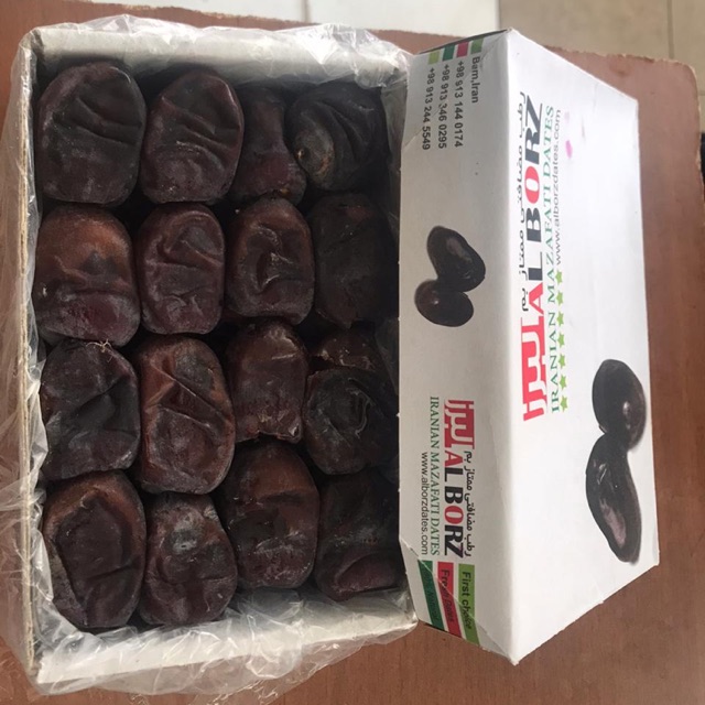 

Kurma fresh Iran Al Borz (Iranian Mazafati Dates)