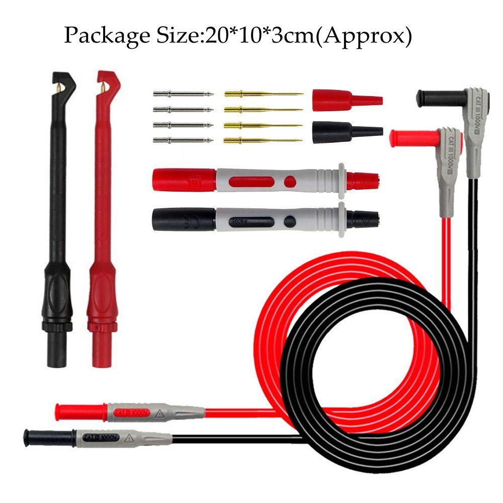 Preva Multimeter Test Lead Tahan Lama Baru Ditingkatkan Multimeter Digital Multi Meter Test Lead Probe Wire Pen Cable Universal 20A 1000V Kabel Kawat Untuk Digital Multi Meter