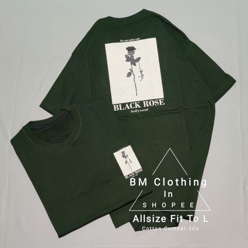 ROSE MAWAR KAOS GAMBAR MAWAR ROSE BAJU KAOS T SHIRT ATASAN DISTRO PRIA WANITA COWOK CEWEK GAMBAR BEL
