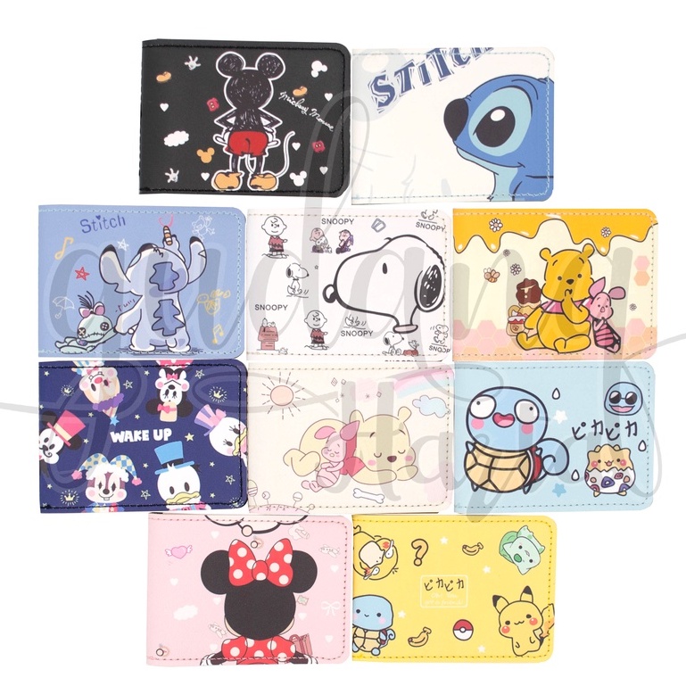 Dompet Kartu ISI 4 Karakter Purse Card Duck Mouse Dog Bear GH 403004