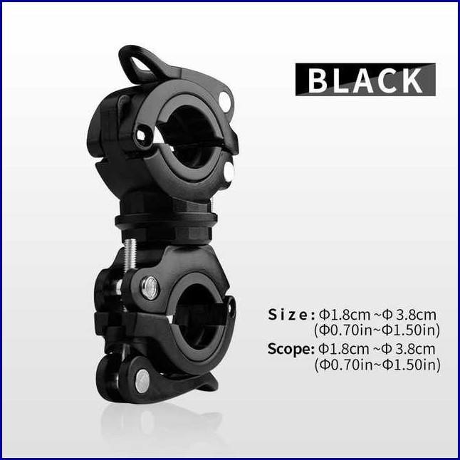 Cool Change Penjepit Senter Stang Sepeda - Hitam