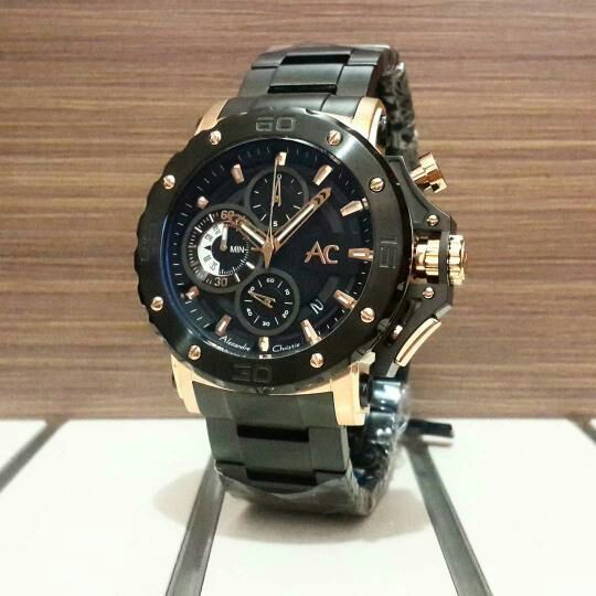 Jam Tangan Alexandre Christie 9205 AC9205MC AC 9205 Men Tali Stainless Mesin Baterai Original