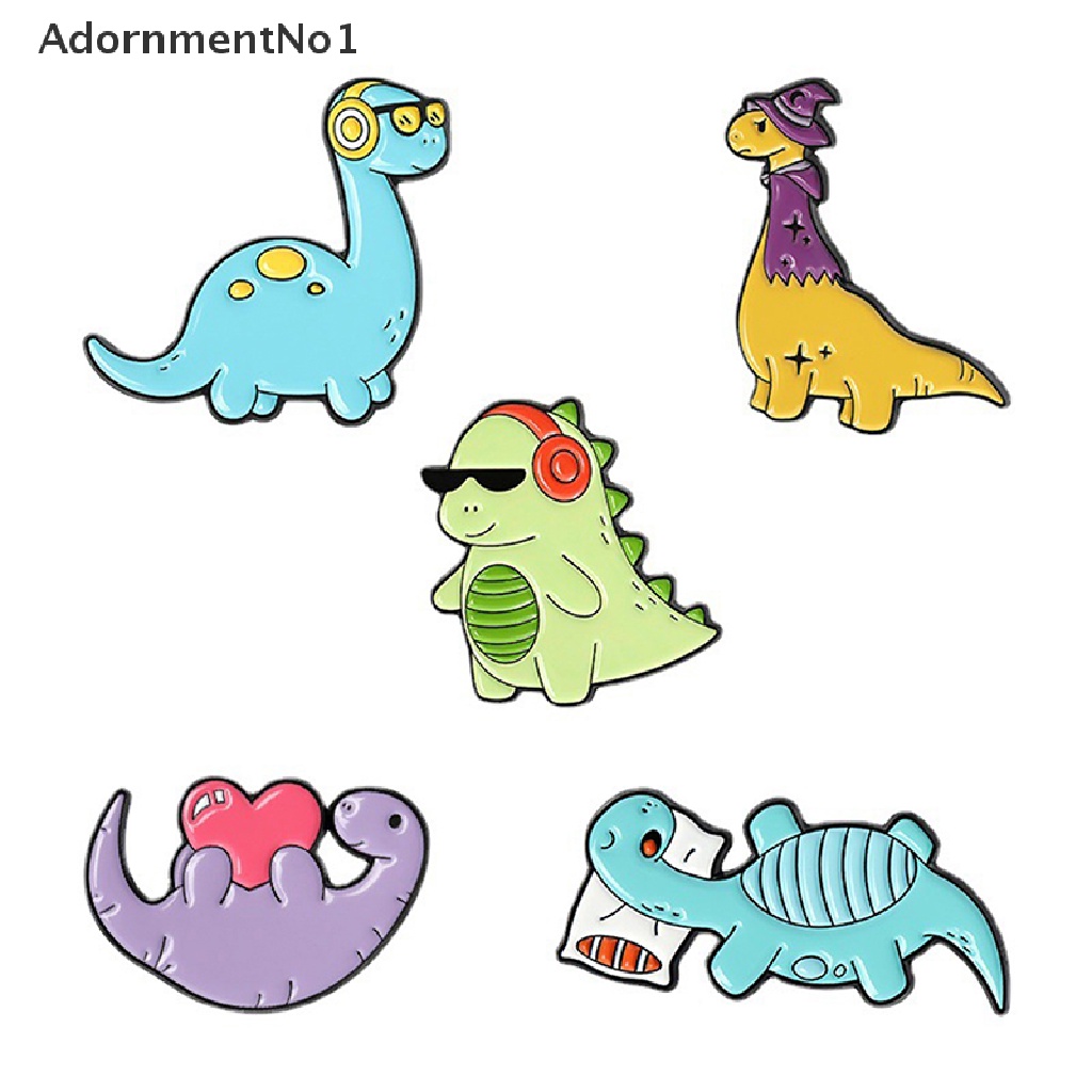 (AdornmentNo1) Bros / Pin Motif Kartun Dinosaurus + Hollow Untuk Aksesoris Pria / Wanita / Hadiah