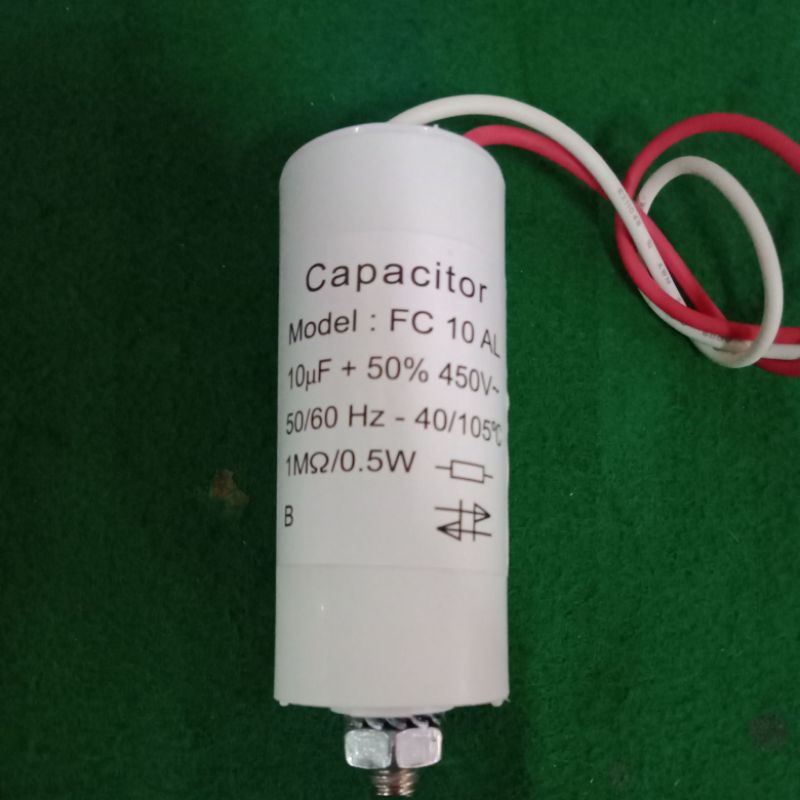 Capasitor Kapasitor 10 Mikro Farad Model FC 10 AL