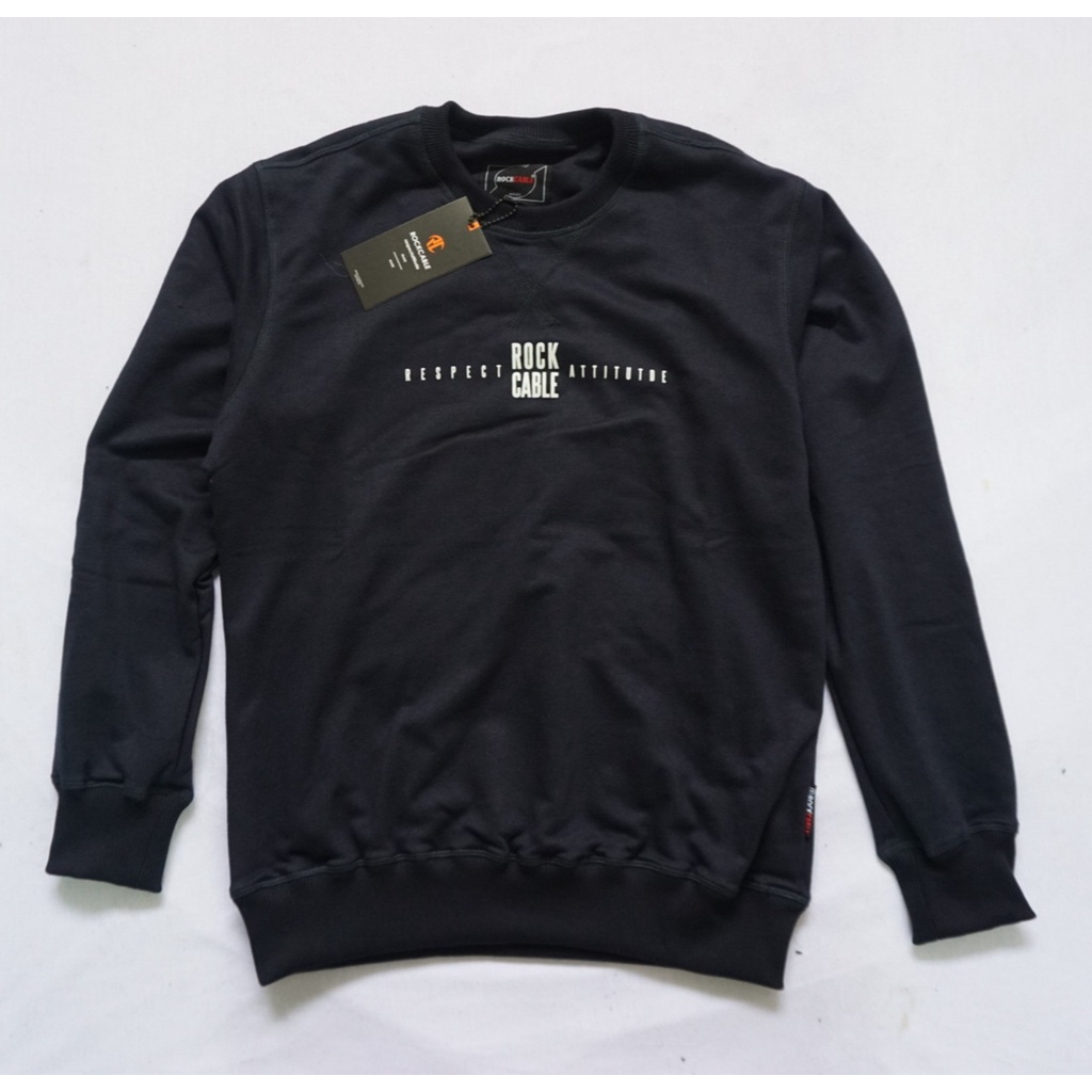 Sweater Pria Distro Flece Tebal Sweatshirt  Original rockcable BEST - SELLER