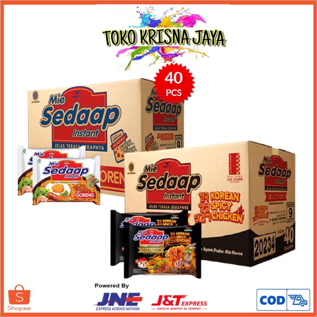 

1 DUS MIE SEDAAP GORENG | MIE KOREAN SPICHY CHICKEN MIE INSTANT 1 KARTON ISI 40 PCS X 80 GR