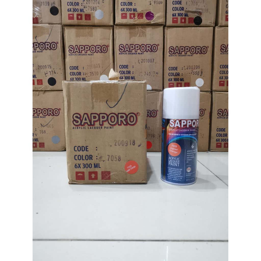 Cat Semprot Sapporo Paint 7058 Jupiter Orange