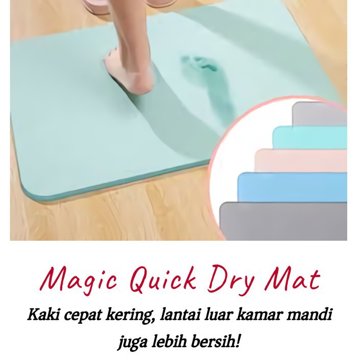 ORIGINAL Magic Quick Dry Mat GOOD QUALITY kering dalam sekejap