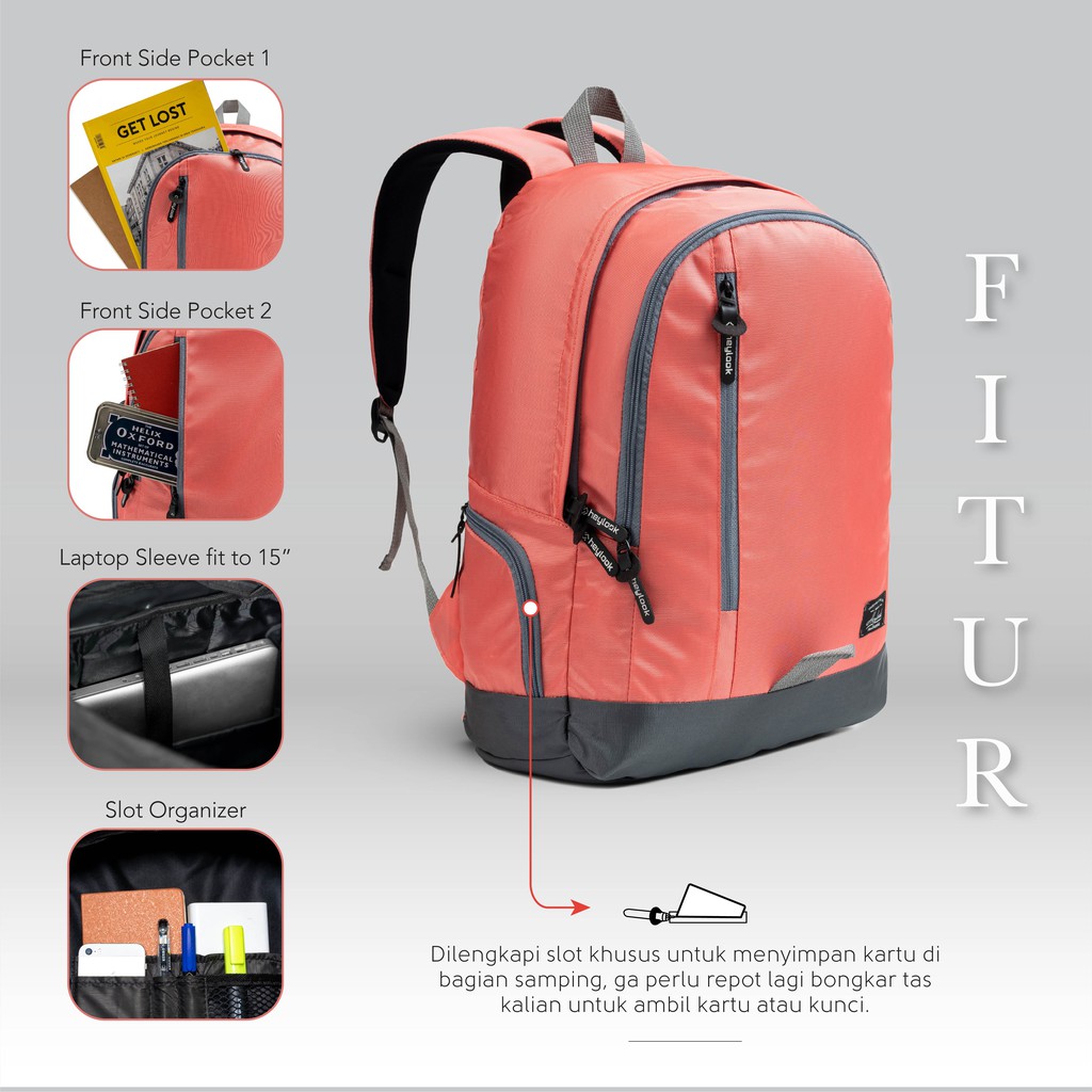 HEYLOOK Project - Tas Ransel Laptop Wanita Backpack Tas Laptop Backpack FULLFARE Terbaru