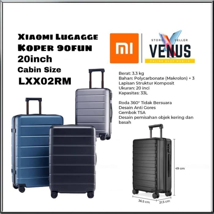 20 inch luggage size in cm