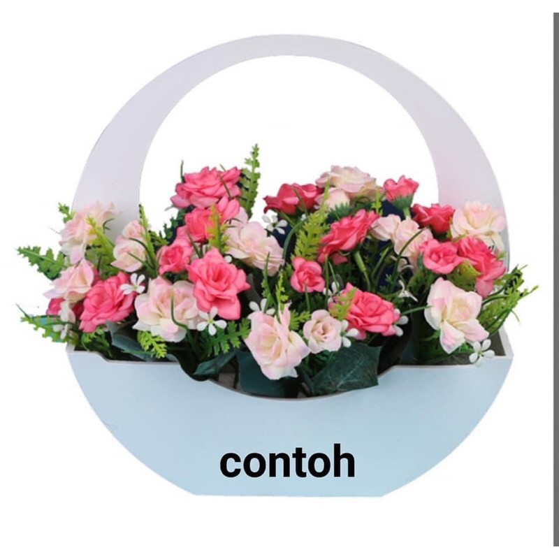 pot gantung pot ornamen pot dinding putih