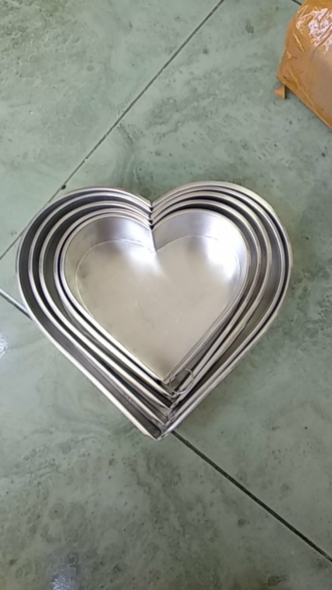 Loyang Hati Aluminium 5 Set