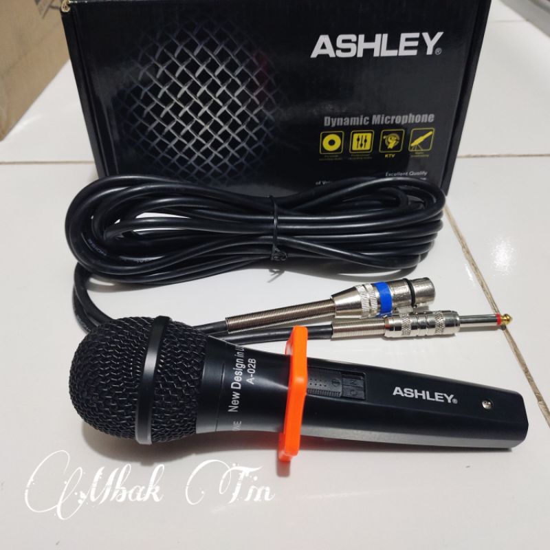 Mic Ashley Black A02B Microphone Vokal