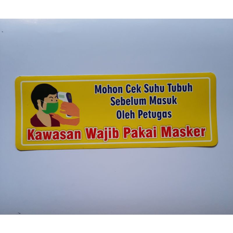 

Stiker Cek Suhu Tubuh | Stiker Protokol Kesehatan