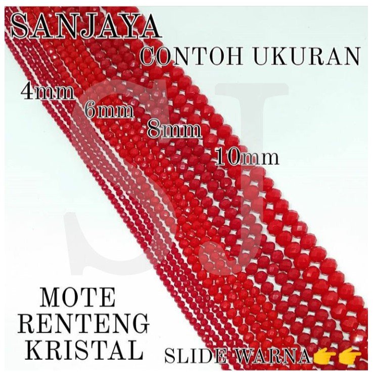 (PART 1) MANIK KRISTAL BAKPAU CEKO 4MM / MANIK BAKPAU / MANIK GEPENG / MANIK KRISTAL / MOTE RENTENG KRISTAL 4MM