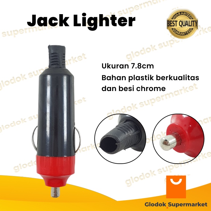 Jack Lighter Colokan Mobil Male Jek DC Korek Socket Car