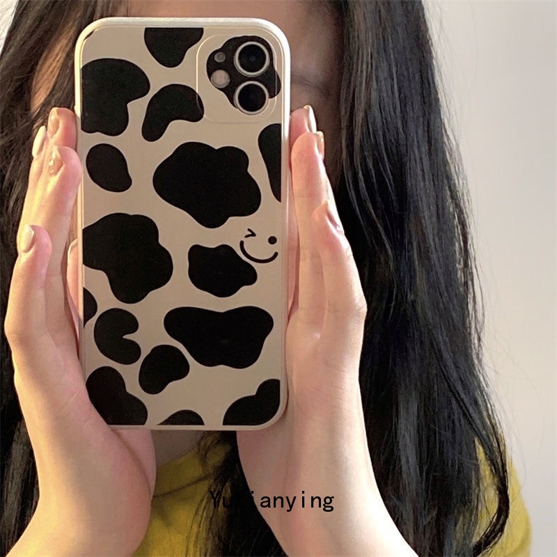 Case for Iphone Xr X 8 7 6 6S Plus Iphone 13 12 11 Pro Max Xs Max Smiley Leopard Print Soft Shockproof Silicone Phone Cover