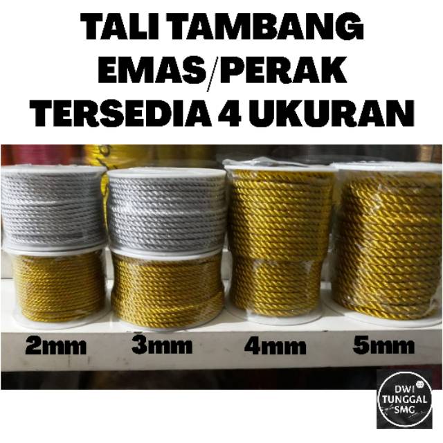 TALI TAMBANG 3mm EMAS / PERAK