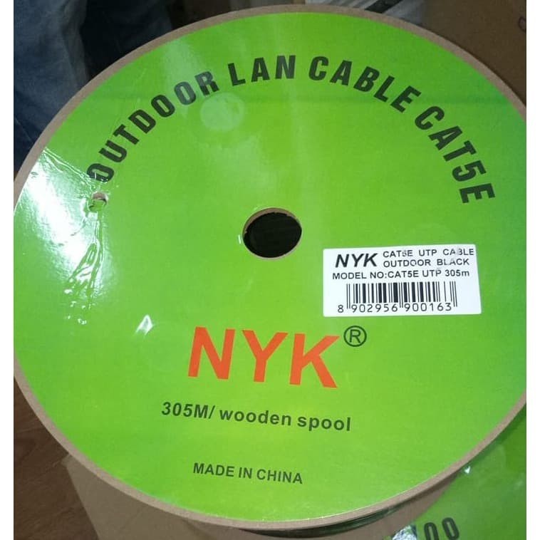 NYK Kabel LAN Outdoor UTP CAT 5e CAT5e 305 Meter (Double Jacket)