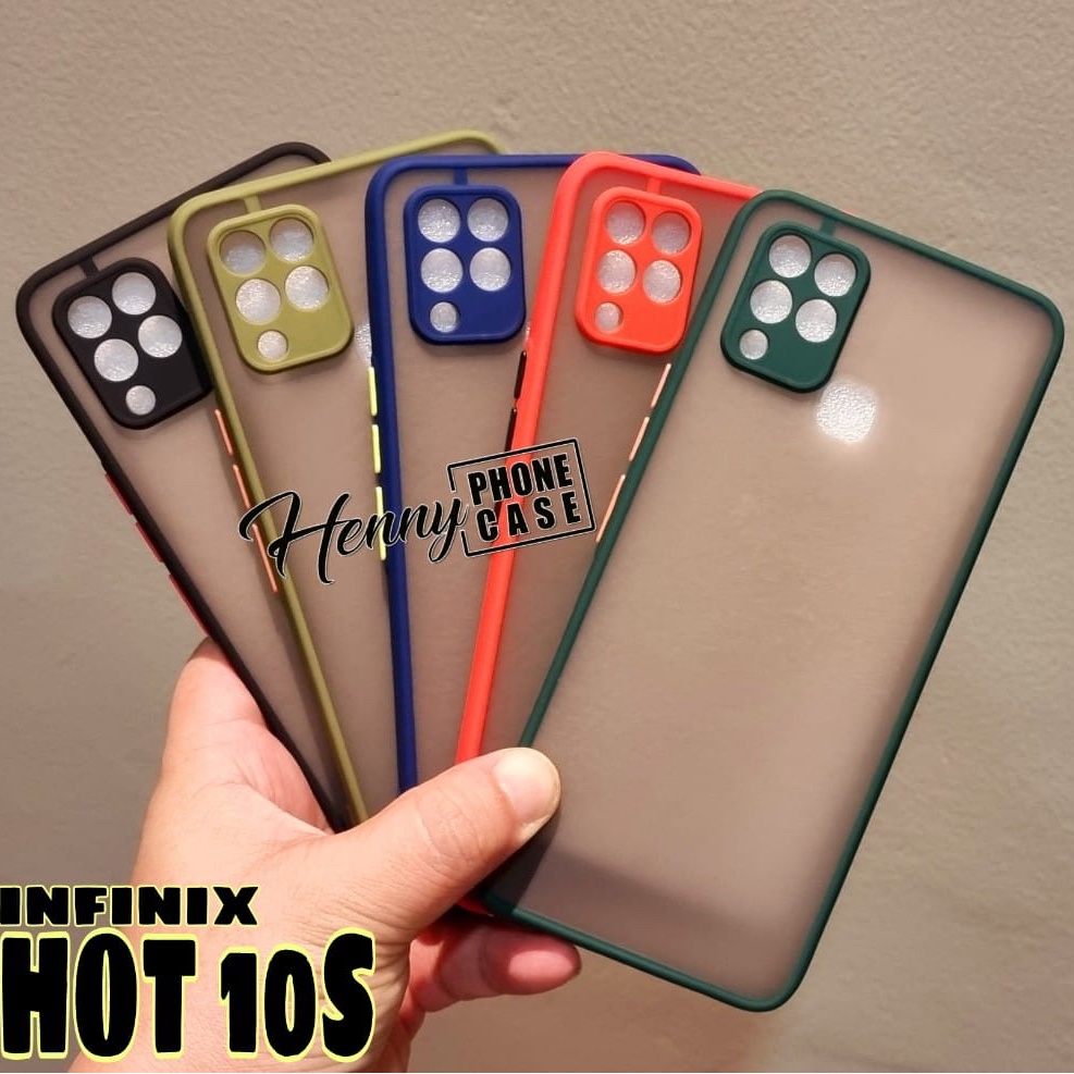 Infinix Hot 10S Matte Frosted Silikon Doff Soft Hard Case Warna