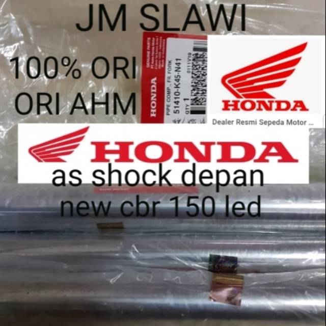 51410-K45-N41 As shock depan pipe comp fr front new cbr 150 led k45G ori honda AHM asli honda