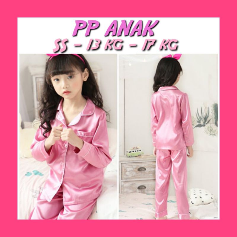 piyama couple satin polos dusty pink baju lengan panjang celana panjang